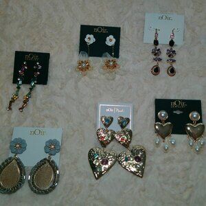 Noir Earrings With Rhinestones Mixed Lot (315)